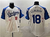 Men's Los Angeles Dodgers #18 Yamamoto White Royal 2025 Tokyo Series Limited Stitched Jersey,baseball caps,new era cap wholesale,wholesale hats
